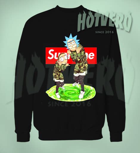 Rick Morty Supreme Thug Life Sweatshirt By Hotvero