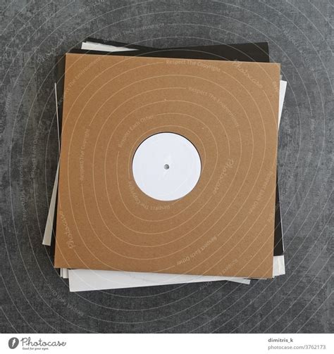 White Label Vinyl Records In Cardboard Sleeves A Royalty Free Stock