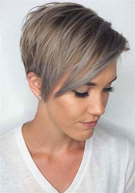 Hair with such length is washed and dried easily and quickly. Layered Short Haircuts for Women with Fine Hair