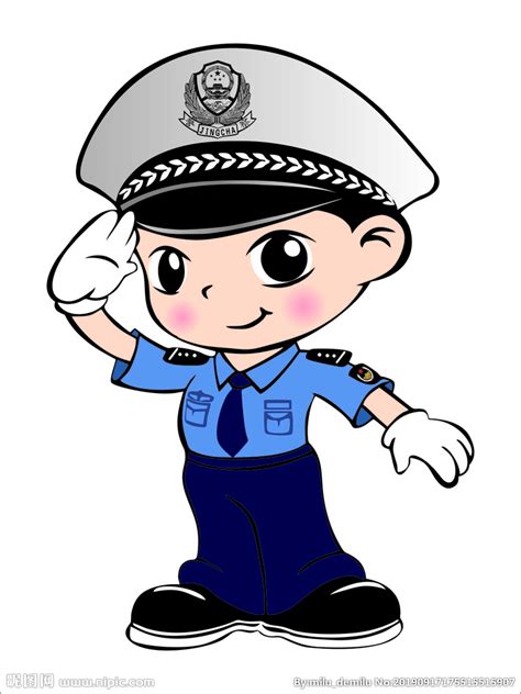 我 觉 得 这 警 察 带 的 是 假 发.你 觉 得. 卡通小警察设计图__卡通设计_广告设计_设计图库_昵图网nipic.com