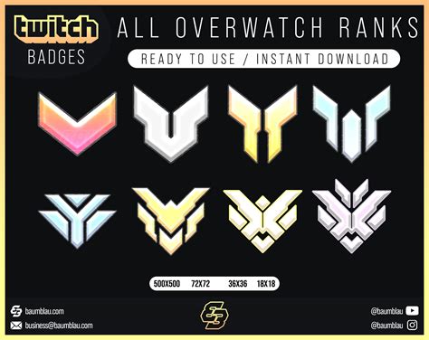 All Overwatch Badges Ranks New Ascendent Rank 5 Extra Ranks Cheersub