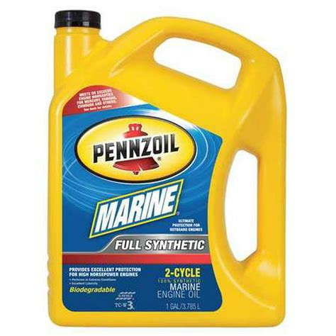 Pennzoil Full Synthetic Marine 2 Cycle Oil 30w 1 Gallon