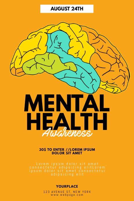 Mental Health Awareness Flyer Template Postermywall