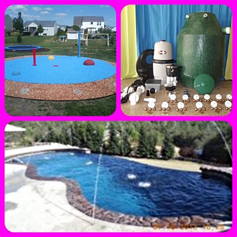 my splash pad residential backyard splash park install diy splash pad kit and add dimension to