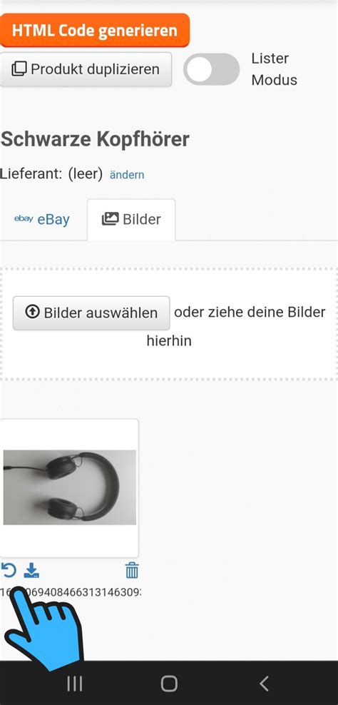 Bilder In Der Ebay Vorlage Direkt Von Der Smartphone Eselt De Blog