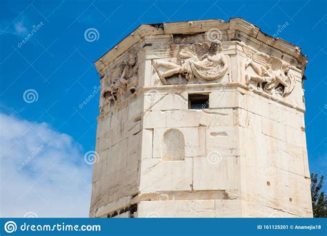 Tower Of The Winds An Octagonal Pentelic Marble Clocktower In The Roman