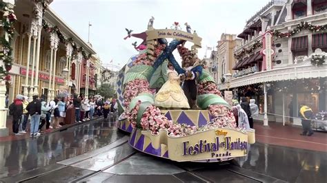 Disneys Festival Of Fantasy Parade From Magic Kingdom In The Rain 11202022 Winter Attire Worn