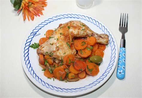 Cuisses De Poulet Aux Carottes Et Aux Olives Chez Vanda