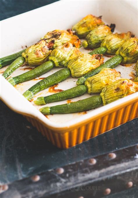 Now, careful as you only want to pick the male zucchini flowers for cooking. Zucchini Flowers Recipe Stuffed w/ Bacon, Ricotta ...
