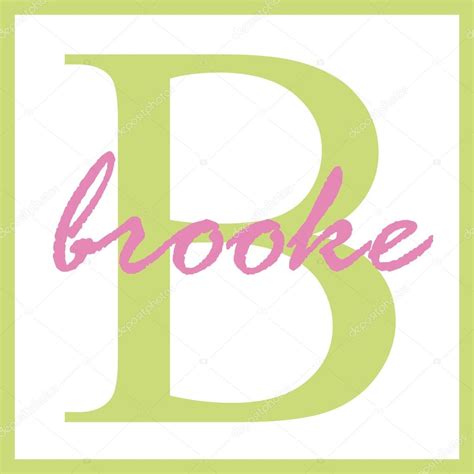 Brooke Name Monogram — Stock Photo © Stayceeo 12200525