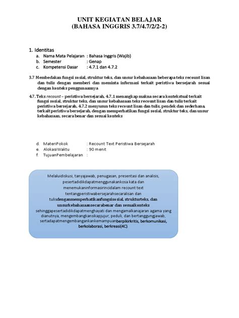 Menyatakan peristiwa bersejarah dalam keluarga. Recount Text Tentang Peristiwa Bersejarah Dalam Bahasa ...