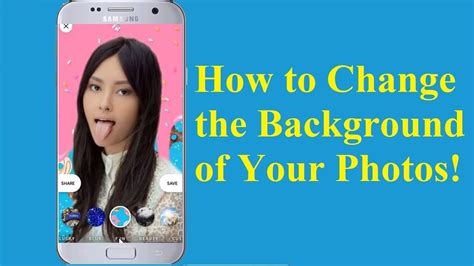 Tap and hold your finger on any blank space on your android's home screen, then tap on the word wallpapers. 2. How to Change Photo Background in Android Phones! - YouTube