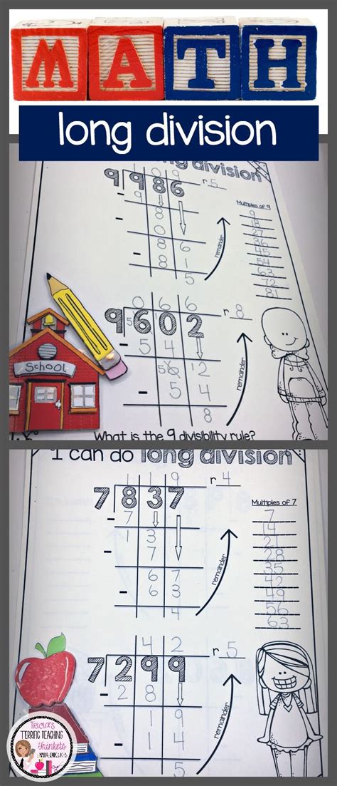 , and the multiplication by a monomial is a shift of the vector's elements towards right (injecting ones from left). Long Division Worksheets | Long Division Practice | Long division, 4th grade math, Long division ...