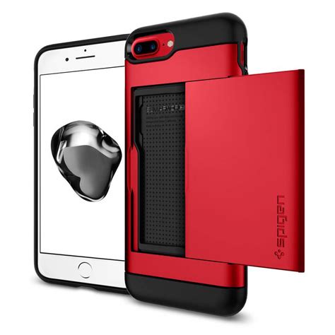 Spigen Slim Armor Cs 043cs21730 Iphone 8 Plus 7 Plus Case Red