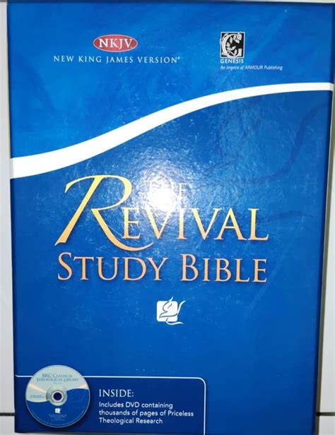 Nkjv The Revival Study Bible Black Leather With Dvd Hobbies And Toys