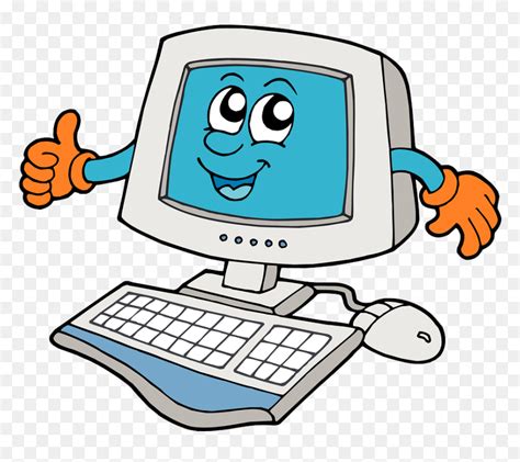 Cartoon Image Of Computer