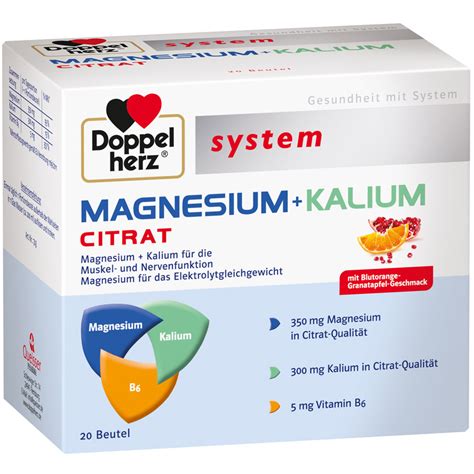 Nemabas® citrat pulver pulver, 600 g. Doppelherz® system MAGNESIUM + KALIUM CITRAT ...