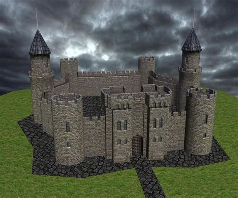 3d Model Medieval Castle Turbosquid 1201384