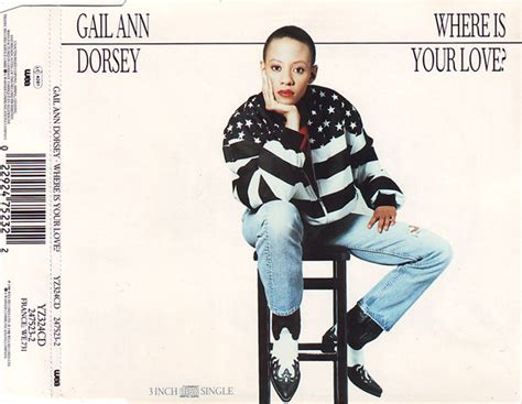 Gail Ann Dorsey Where Is Your Love 1988 Cd Discogs