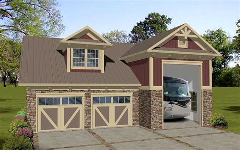 Explore 3 car, modern, two level & many garage apartment plans (sometimes called garage apartment house plans or carriage house plans) add value to a home and allow a homeowner to creatively. Carriage House Apartment with RV Garage - 20128GA ...