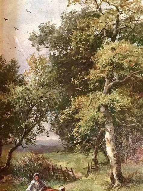Unknown An English Genre Landscape Painting Late Victorian 19th