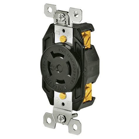 Locking Devices Industrial Flush Receptacle 20a 3 Phase Wye 120208v