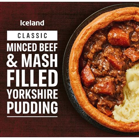 Iceland Minced Beef And Mash Filled Yorkshire Pudding 350g Traditional