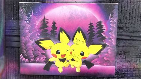 Pichus Pokemon Spray Painting Youtube