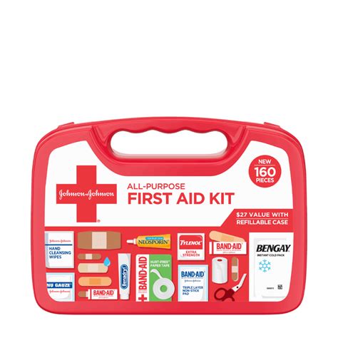 がございま Band Aid All Purpose Portable Compact First Aid Kit For M