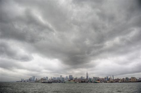 Dave Dicello Photography New York Gloomy Skyline Over New York City Hdr