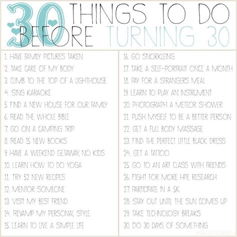 30 Things To Do Before 30 30 Before 30 List Best Photoshop Actions