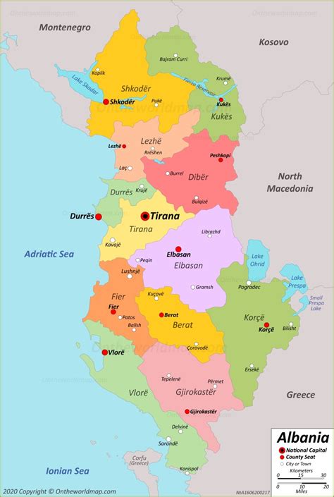 Albania Map Detailed Maps Of Republic Of Albania