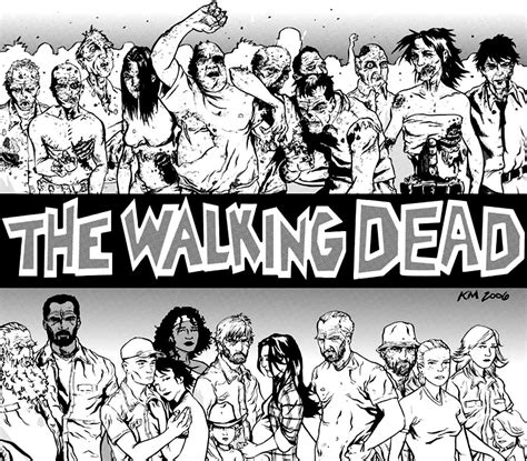 Walking Dead Character Coloring Pages