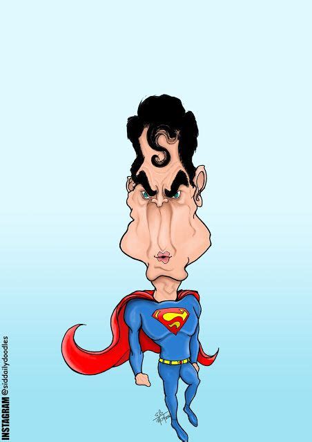 Siddharth Bishnu Superman Caricature Caricature Superman Disney