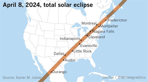 Path Of The 2024 Total Solar Eclipse A True North American Eclipse