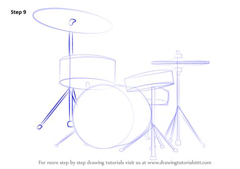 Learn How To Draw Drums Musical Instruments Step By Step Drawing