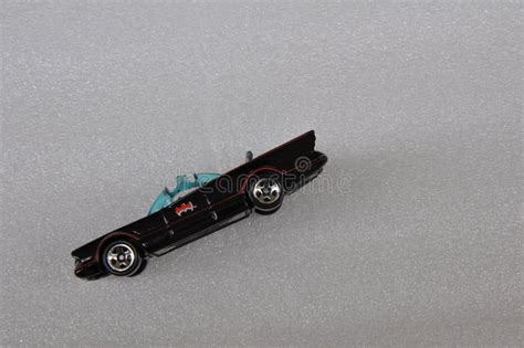 Miniature Batman Car, in Steel, Vintage, Retro, 60s, 70s Editorial