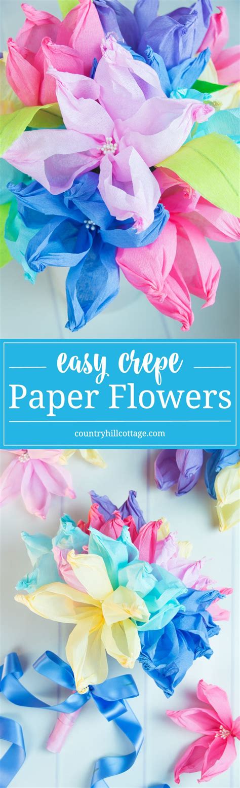 See more ideas about flower template, paper flowers diy, giant paper flowers. Crepe Paper Flowers - The Easiest Paper Flowers | Butterfly art and craft, Paper flowers, Crepe ...