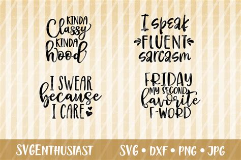 Download Funny Sarcastic Sayings Bundle SVG Graphic by ...