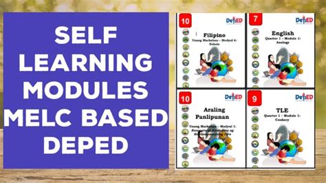 Sample Self Learning Modules From Deped For New Normal Melc Based