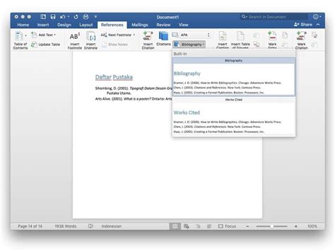 Cara Mudah Membuat Daftar Pustaka Otomatis Di Ms Word