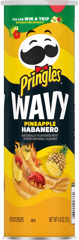 Pineapple Habanero Classic Wavy Pringles® Potato Crisps | Pringles®