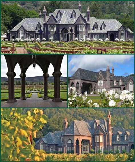 Ledson Winery Sonoma County Ca Gothic Looking Mansion Sitting In The