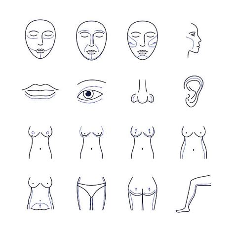 Royalty Free Nose Surgery Clip Art Vector Images