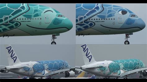Ana Airbus A380 800 Ja381a And Ja382a Landing At Nrt 16r Youtube