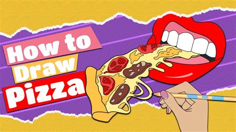 how to draw a pizza youtube
