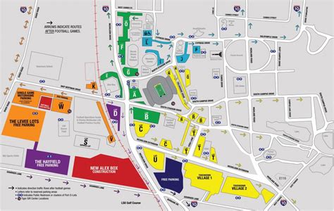 Lsu Football Parking Map Tells The Story As To Why Campus Has Lost Texas A M Football Parking