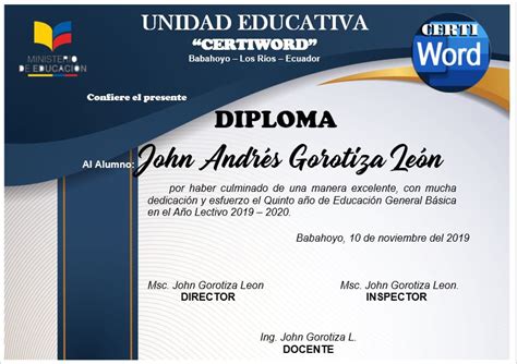 Diploma Madame Editable En Word Certificados E Imprimibles En Word Vrogue