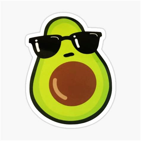 Sticker Avocado Redbubble