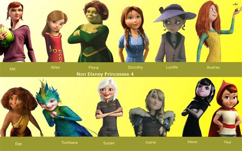 You can also request any disney movie via comments here. Non Disney Princesses 4 by JamiMunji on DeviantArt
